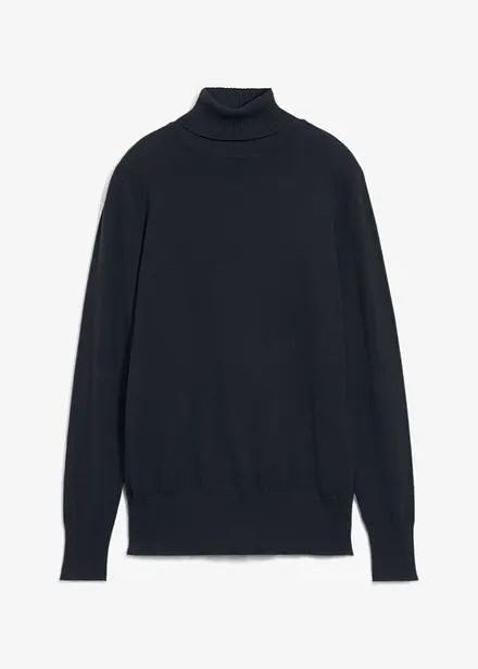 Maglione a collo alto in filato fine