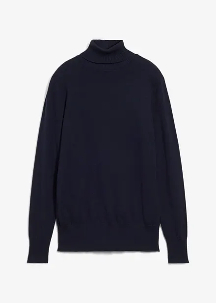 Maglione a collo alto in filato fine