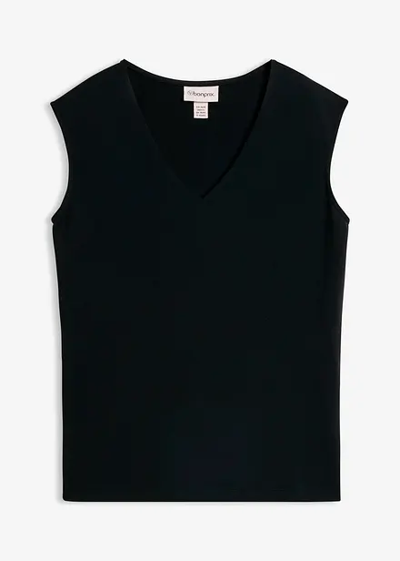 Maglia con scollo a V in puro cotone biologico