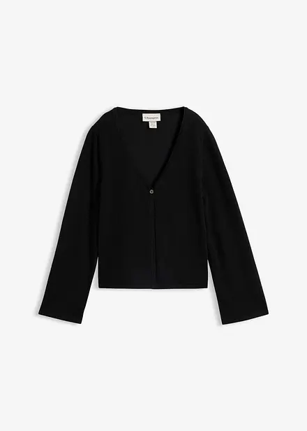 Cardigan in filato fine di misto cotone