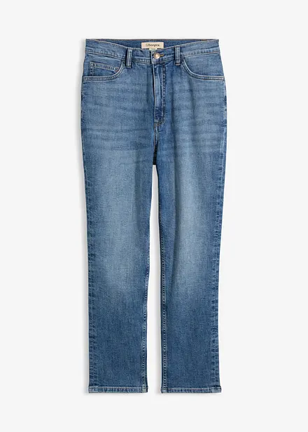 Jeans cropped slim fit, vita alta