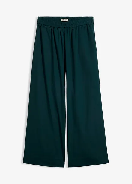 Pantaloni culotte ampi in puro cotone