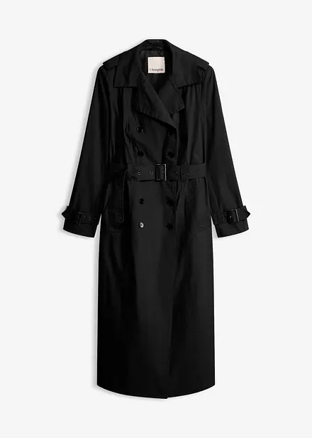 Trench lungo con cintura