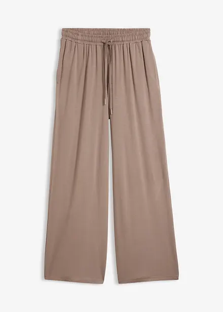 Pantaloni in jersey di viscosa fluente