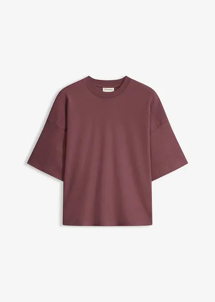 Maxi maglia corta in puro cotone biologico pesante