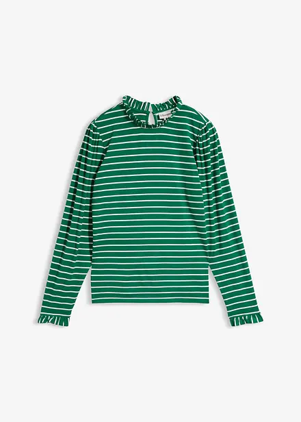 Maglia a maniche lunghe con ruches