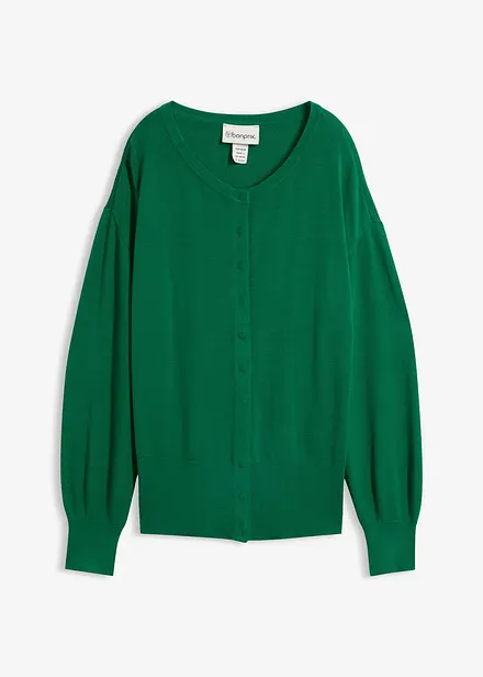 Cardigan in filato fine di misto viscosa morbido