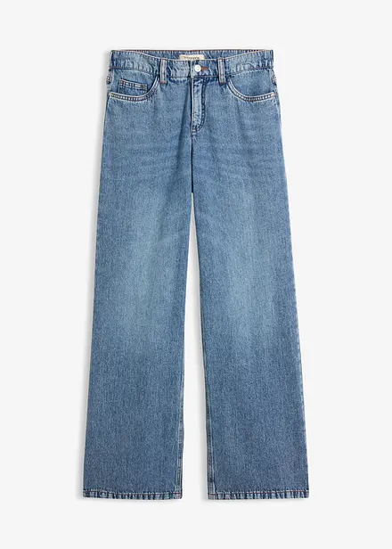 Jeans wide leg, vita media