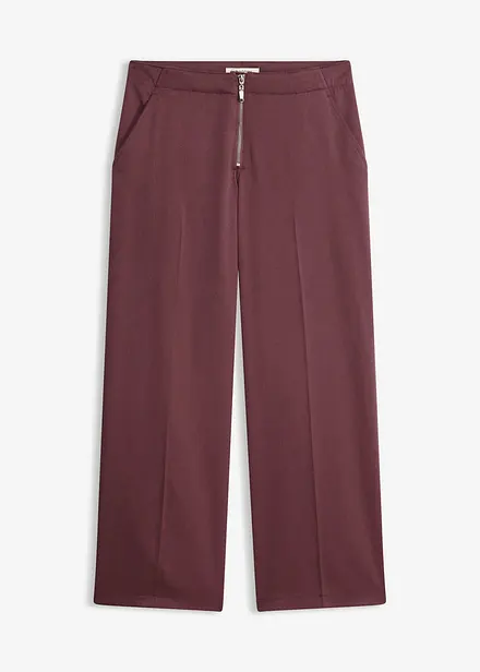 Pantaloni con pinces e cerniera