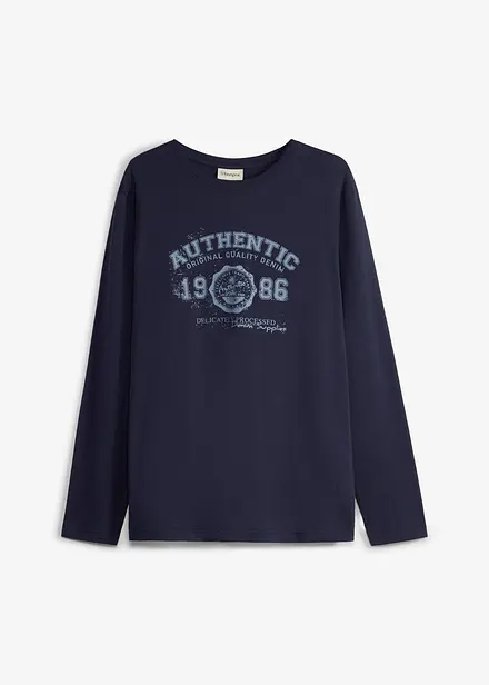 Maglia a maniche lunghe in puro cotone biologico