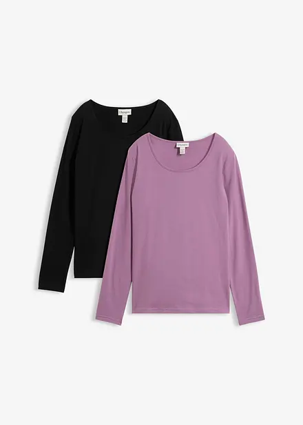 Maglia a maniche lunghe (pacco da 2)