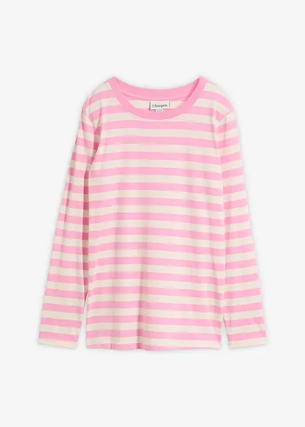 Maglia a righe in puro cotone biologico
