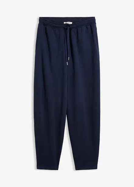 Pantaloni barrel in felpa di puro cotone biologico