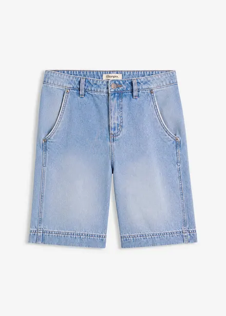 Bermuda di jeans leggeri, vita media