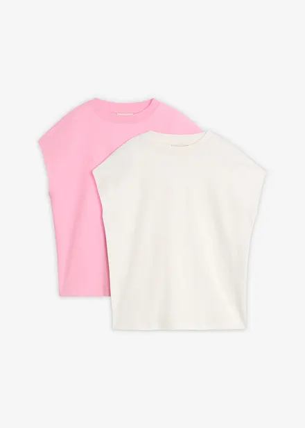 T-shirt in puro cotone biologico (pacco da 2)