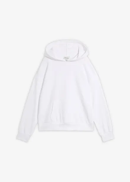 Felpa oversize in misto cotone morbido con cappuccio