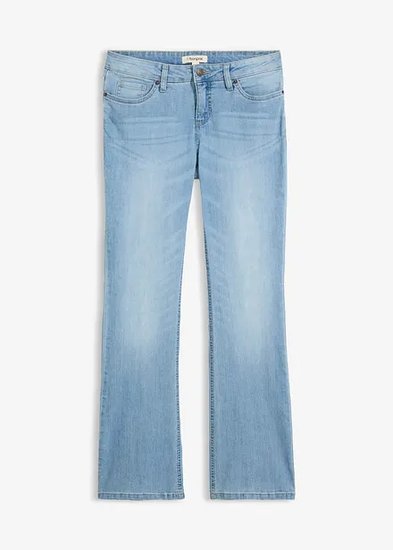 Jeans bootcut elasticizzati confortevoli, vita media