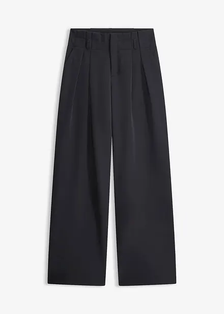 Pantaloni con pinces e vita comoda