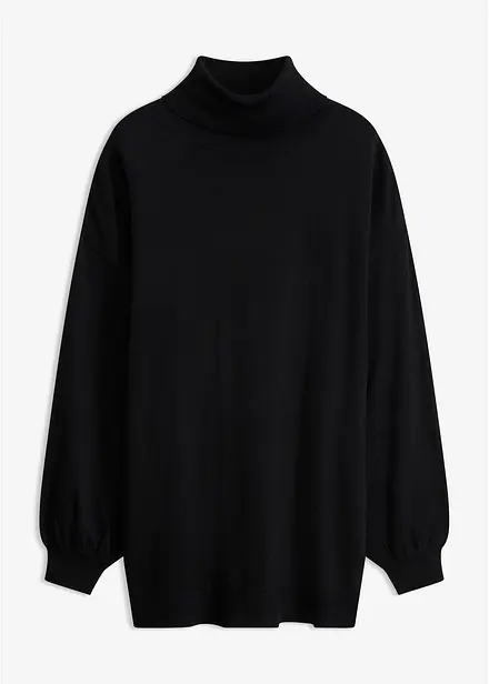 Maglione a collo alto in misto viscosa