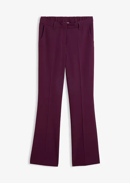 Pantaloni svasati con piega stirata