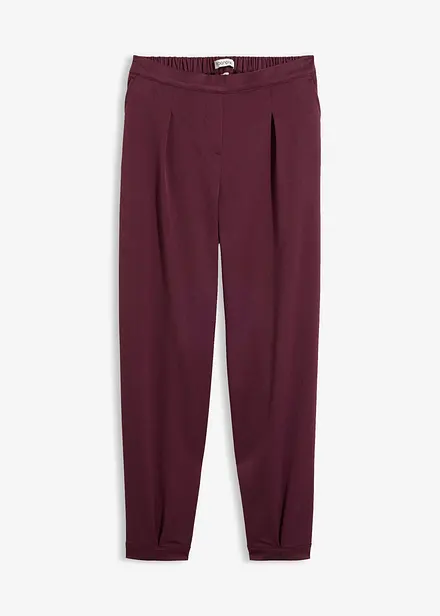 Pantaloni cropped con viscosa