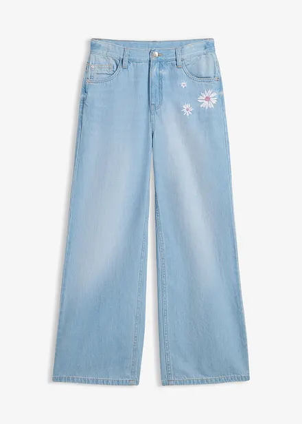 Jeans wide leg, vita media