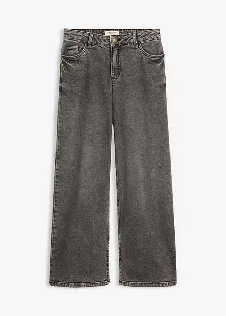 Jeans wide leg, vita media