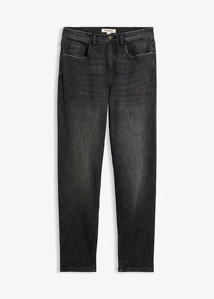 Mom jeans cropped, vita alta