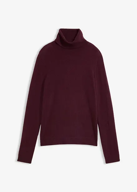 Maglione a collo alto in misto cachemire morbido con Good Cashmere Standard&reg;