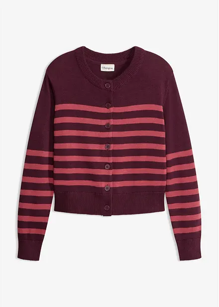 Cardigan corto in misto cotone