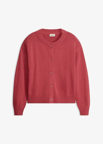 Cardigan corto in misto cotone