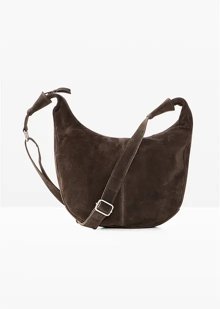 Borsa a tracolla in pelle scamosciata