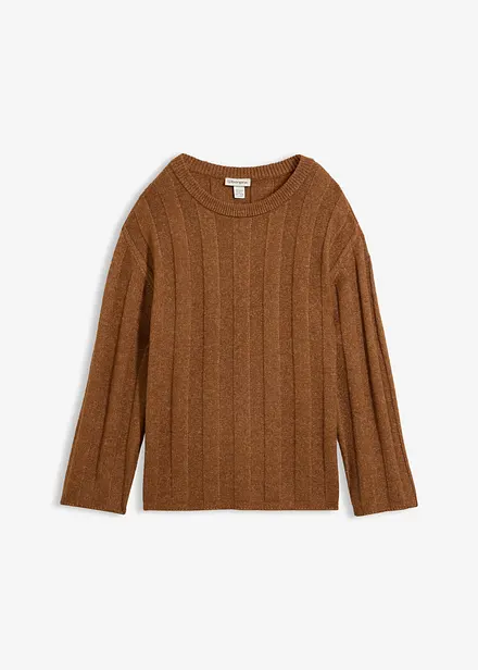 Maglione oversize a coste