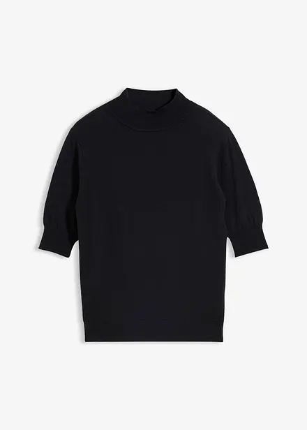 Maglione a collo alto in morbido misto lana