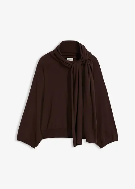 Maglione morbido in filato fine misto viscosa