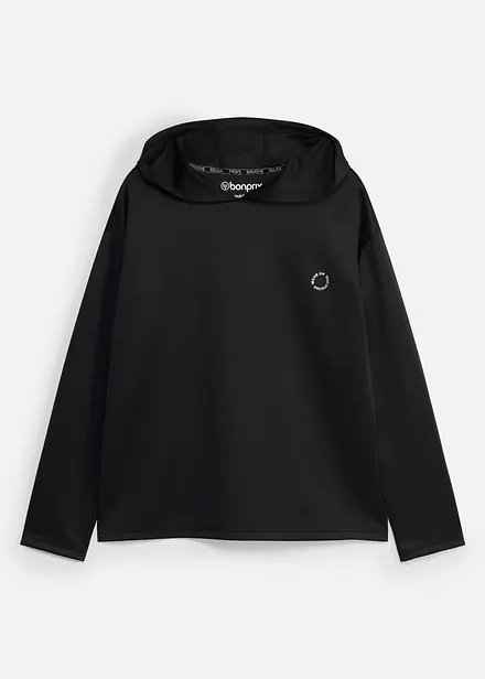 Felpa sportiva oversize ad asciugatura rapida con cappuccio