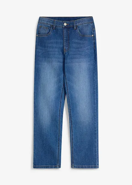 Jeans elasticizzati con vita regolabile, regular fit straight