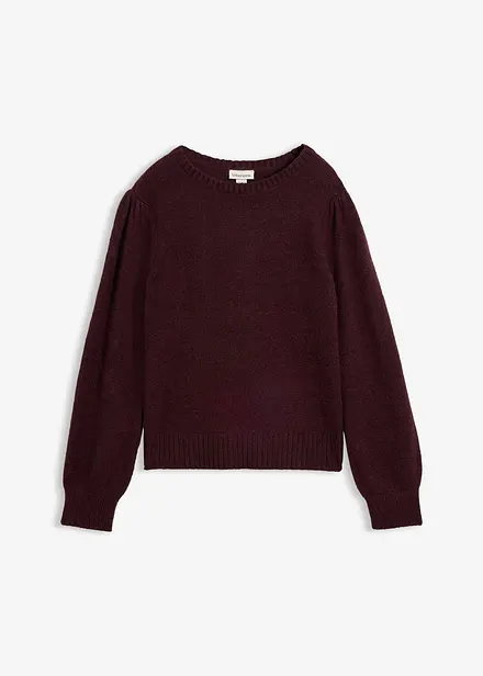 Maglione con maniche a sbuffo