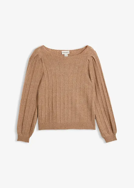 Maglione con maniche a sbuffo