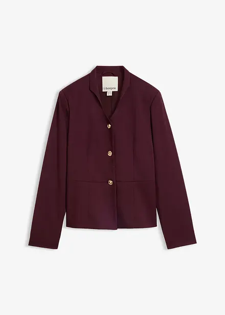 Blazer con colletto a calice