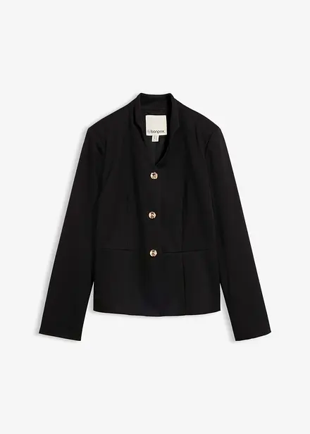 Blazer con colletto a calice