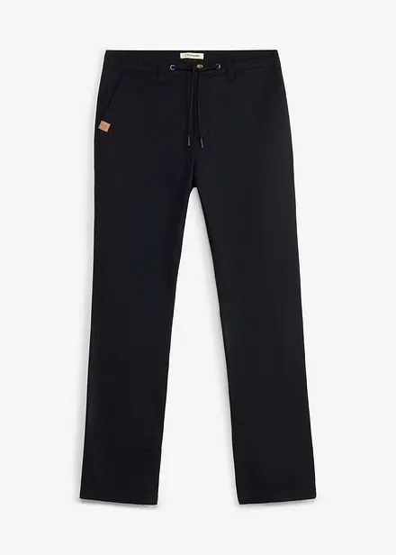 Pantaloni chino elasticizzati con gambe larghe classic fit, straight