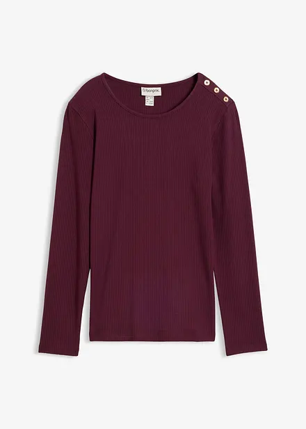 Maglia a maniche lunghe in misto viscosa morbido