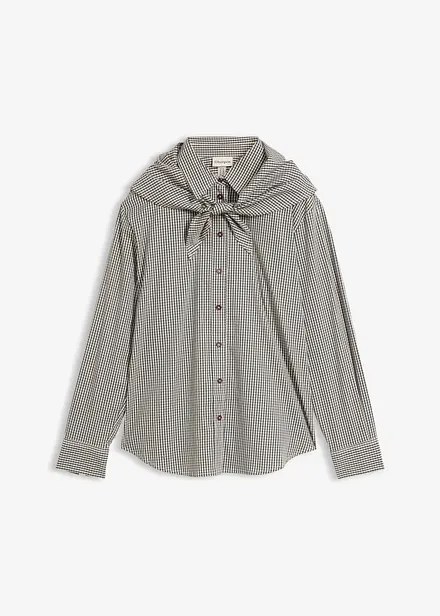 Camicia con sciarpina staccabile
