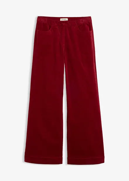 Pantaloni in velluto a coste di misto cotone, vita alta