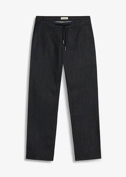 Jeans leggeri con elastico in vita regular fit, straight
