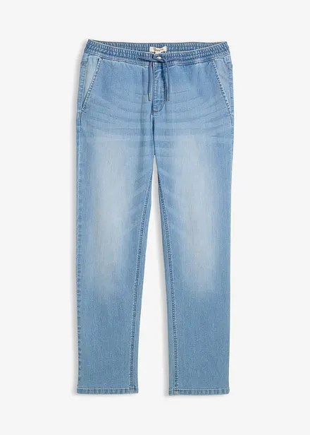 Jeans leggeri con elastico in vita regular fit, straight