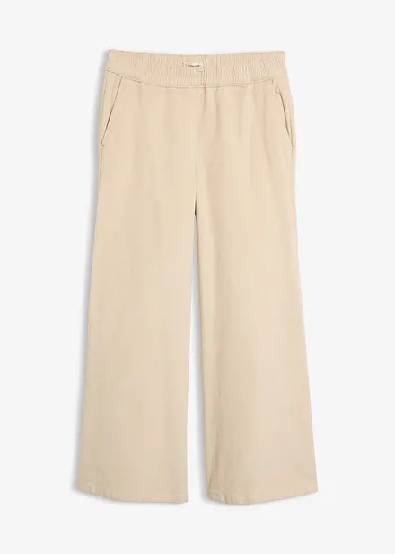 Pantaloni in velluto di misto cotone, vita alta