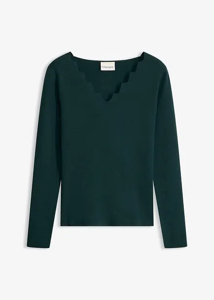 Maglia in filato fine di misto viscosa morbido
