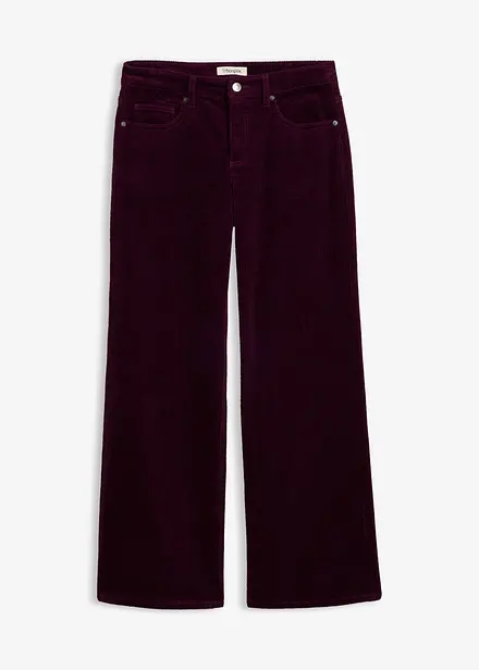 Pantaloni in velluto a coste di misto cotone elasticizzato